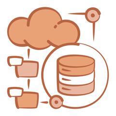 Cloud Database Icon