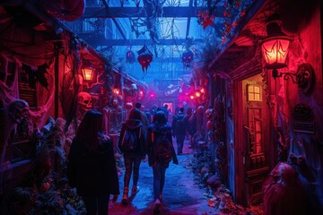 A Haunting Halloween Walk Through The Spooky Alley