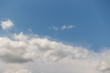 Natural background of blue sky with clouds