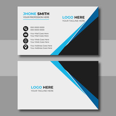 Clean professional business card template
