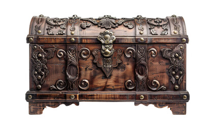 Vintage Ornate Wooden Chest