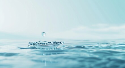 Water Drop Splashing on a Calm Surface