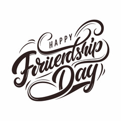 Fototapeta premium Happy friendship day vector 
