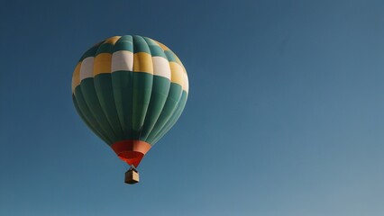 Naklejka premium hot air balloon in flight