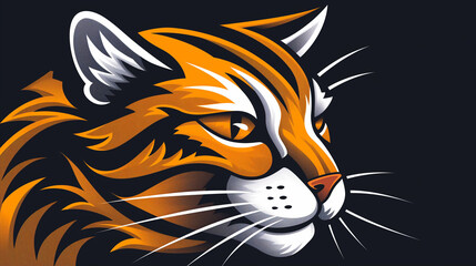Fototapeta premium tiger head vector