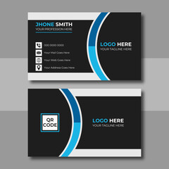  Creative modern Corporate Business card design template, Clean professional business card template, visiting card, business card template for business and personal use. Vector illustration design
