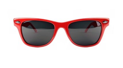 Minimalist Red Sunglasses