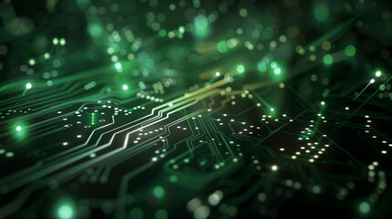 Technological Abstract Image: Futuristic Digital Artwork Featuring Intricate Geometric Patterns and Innovative Design Elements for Modern Tech Aesthetics