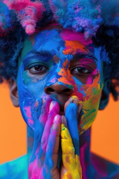 A Splash of Color: The Artist's Face