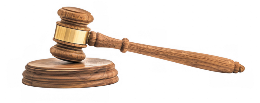 Minimalist Wooden Gavel and Sound Block