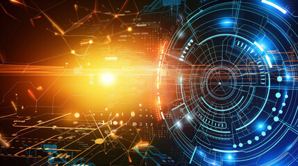 Obraz premium modern technology background