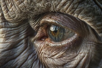 Obraz premium wrinkles, capturing the subtle variations in color and texture that come with the passage of years