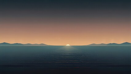 Fototapeta premium sunrise over the sea