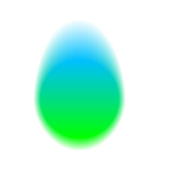 Gradient color round shape background. Abstract green blue blur circle with graduation. Neon colored rounded icon. Colorful geometric graphic vector illustration isolated on white.