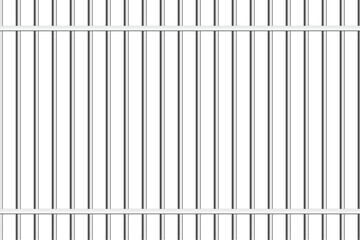 Prison cage vector background. Realistic vertical metal jail bar, iron mesh, closed steel gaol lattice from pipes for arrest and punishment of criminals in jailhouse seamless pattern.
