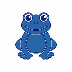 A Frog silhouette vector illustration