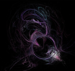 purple blue abstract pattern on black background, wallpaper, design