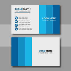 Clean professional business card template