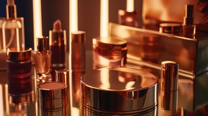 Beautifully lit cosmetic products