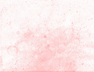 Delicate pink peach background of splashes and drops. Chaotic scatter of drops