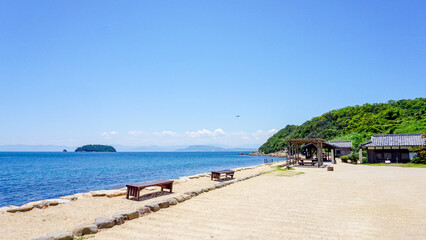 日本の古い漁師村の風景