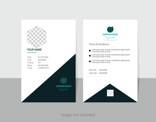 Professional simple ID card 