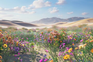 meadow with flowers