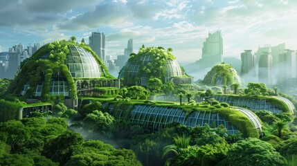 Fototapeta premium Green Technology and Sustainability conceptual