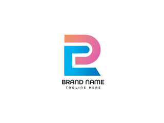 PE Letter Logo Design Template 