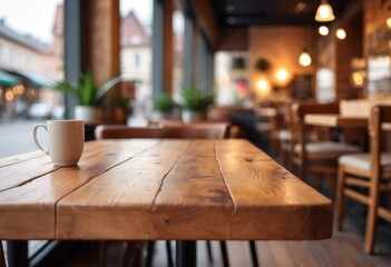 tables and chairs in cafe