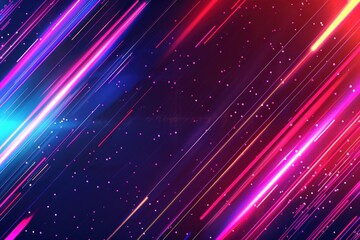 Obraz premium Gradient neon line technology background abstract