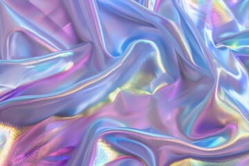 Obraz premium holographic iridescent satin foil background