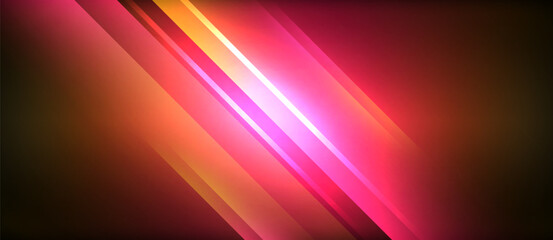 Neon glowing circle rays, light round lines in the dark, planet style neon wave lines. Energetic electric concept design for wallpaper, banner, background