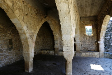 Fototapeta premium Baram Israel 03/06/2024. Ancient synagogue from the late Second Temple period.