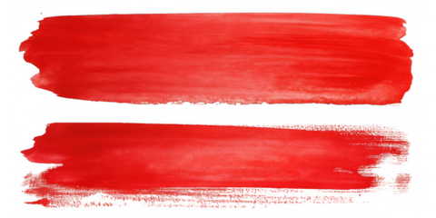 Bold Red Paint Strokes