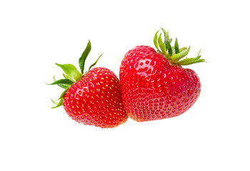 Strawberry  whole on white.