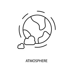 atmosphere concept line icon. Simple element illustration. atmosphere concept outline symbol design.