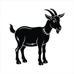 goat silhouette vector