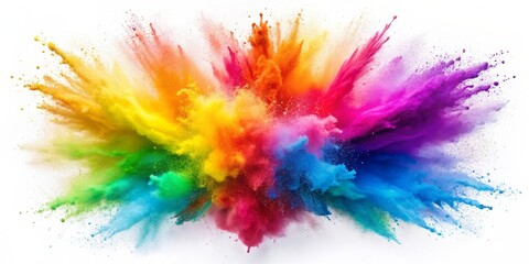 Fototapeta premium Rainbow Color Powder Explosion, Color , Holi , Celebration , Festival