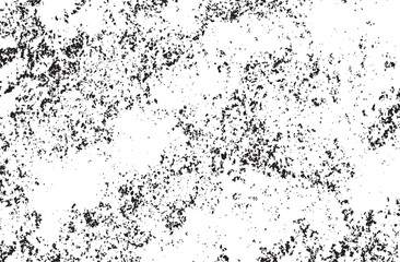 vector grunge texture of coal, ink sand, noise, grunge black sand grains and particles of different sizes on transparent background