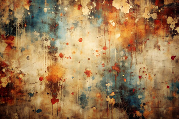 Obraz premium Edgy abstract background with grunge textures and distressed patterns.