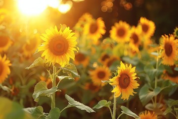 field of sunflowers