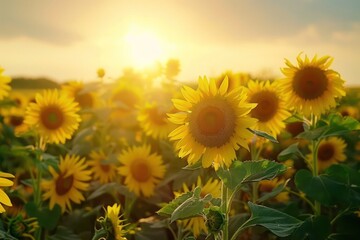 field of sunflowers