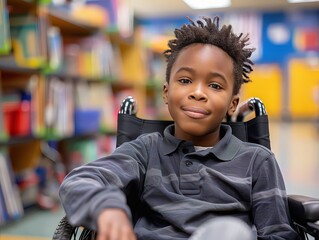 Portraits and scenes highlighting inclusive education practices, special education classrooms, and support services for students with diverse learning needs.
