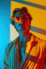 Neon Noir: A Man in Shadows