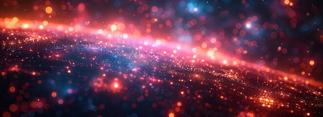 Obraz premium Abstract Red and Blue Bokeh Background