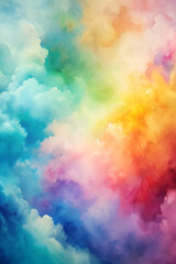Light and airy abstract background with watercolor effect and soft blends.