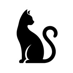 cat silhouette vector illustration isolated