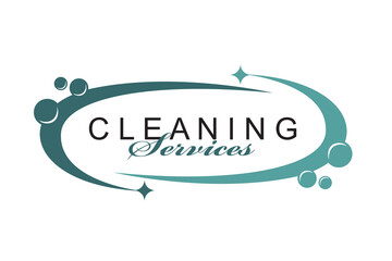 cleaning service design isolated on white background