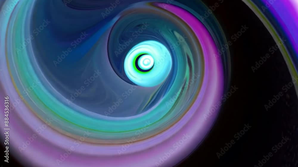 Poster Abstract background with colorful swirling lines creating a deep perspective tunnel. Perfect for any project needing a touch of modern art